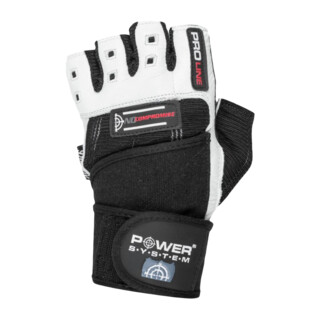 Power System Wrist Wrap Gloves No Compromise PS 2700 1 par - bijelo-crno