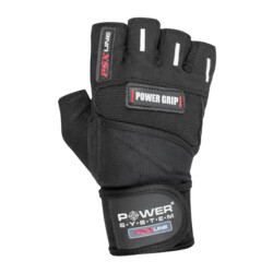 Power System Wrist Wrap Gloves Power Grip PS 2800 1 par - negro