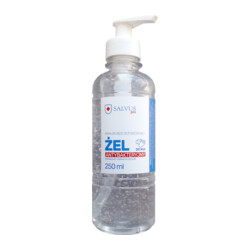 Salvus Pro Antibacterial hand gel with pump 250 ml
