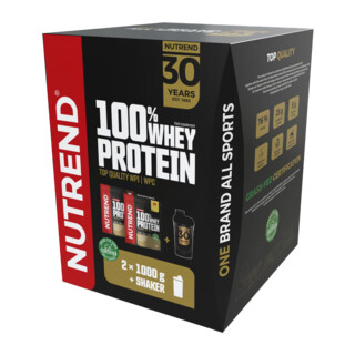 Nutrend Whey Protein Pack 2 x 1000 g + agitator