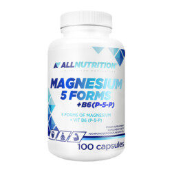 ALLNUTRITION Magnesium 5 Forms + B6 (P-5-P) 100 kapsler