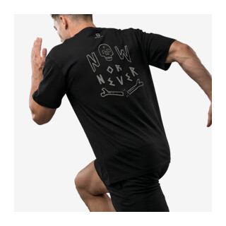 BodyWorld Men's T-shirt Now Or Never schwarz