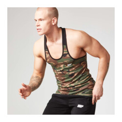 MyProtein Men's Camo Tank Top schwarze Zierleiste