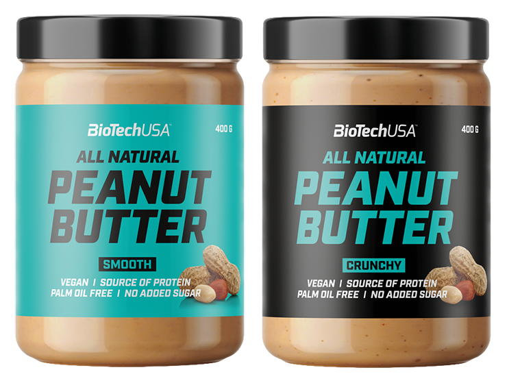 Biotech USA Peanut Butter Smooth Crunchy 400 g