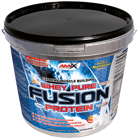 Amix Whey Pure Fusion 4000 g Schokolade.