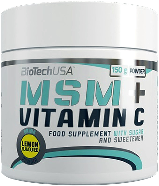 BioTech USA MSM + Vitamin C 150 G Zitrone