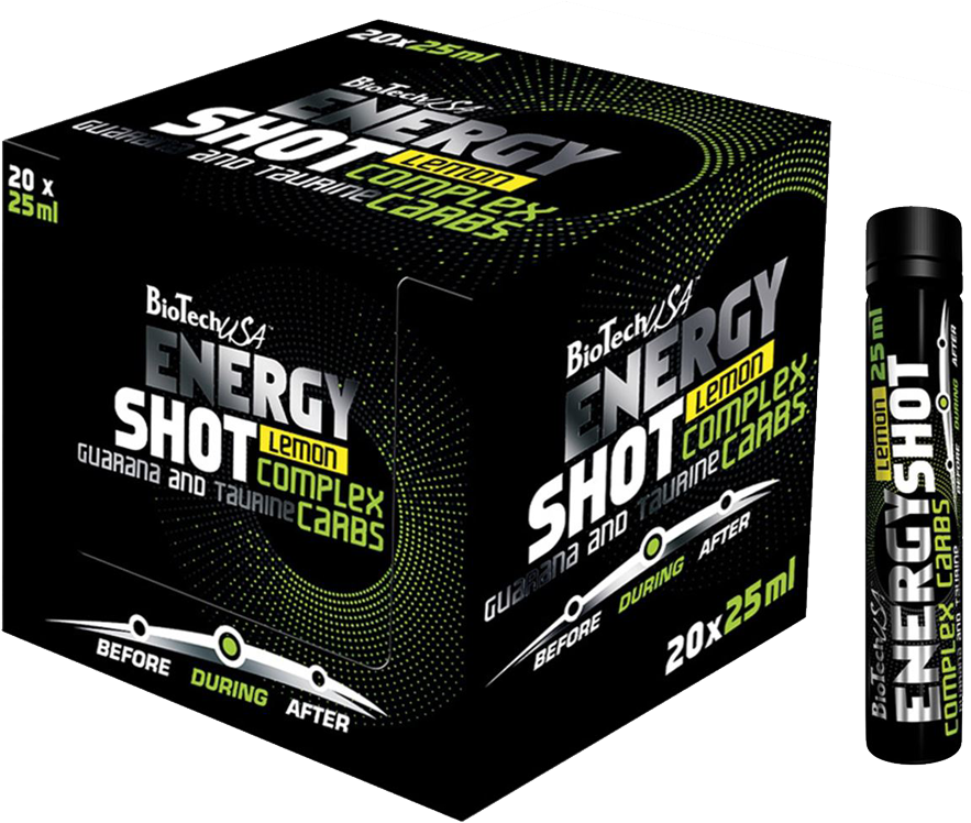 BioTech USA Energy Shot 20 X 25 Ml Lemon