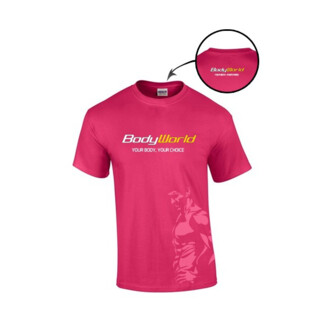 BodyWorld Mens BodyWorld T-shirt rosa