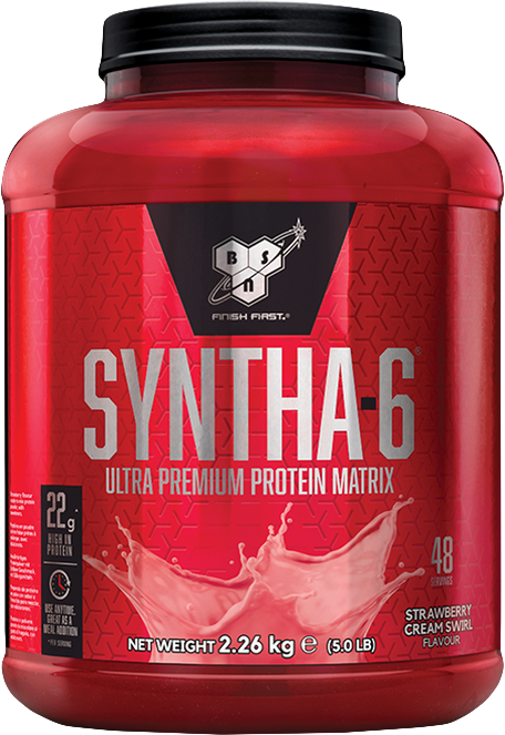 BSN Syntha-6 2270 g strawberry vortex.