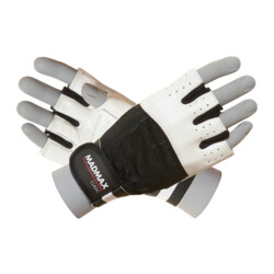 MadMax Guantes de fitness Clasic White MFG-248W 1 par