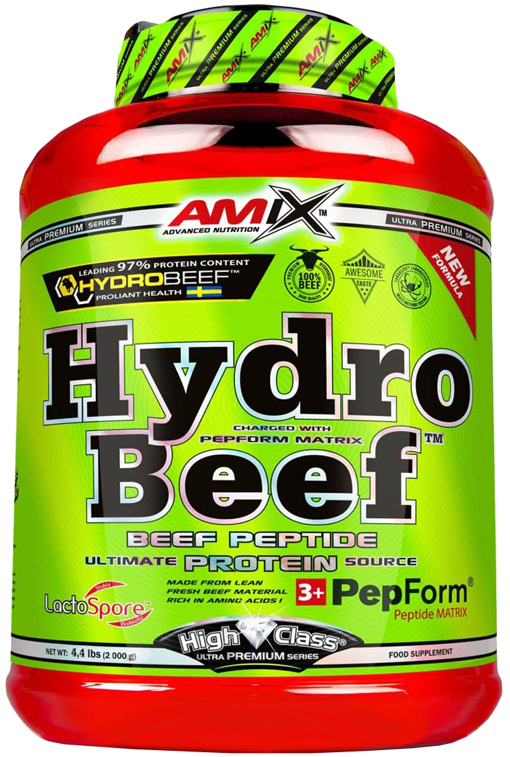 Amix HydroBeef Peptide Protein 2000 g chocolate-cherry.