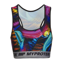 MyProtein Women’s Sports Bra psychedelic swirl