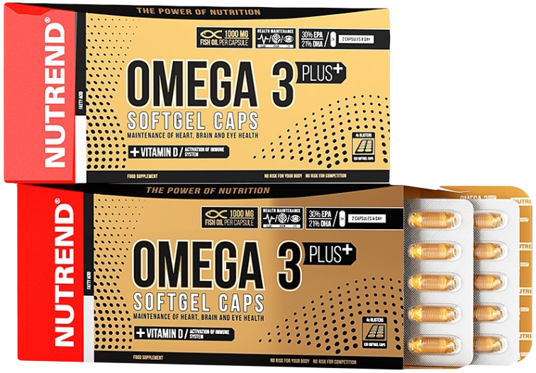 Nutrend Omega 3 Plus Softgel Caps 120 Capsules