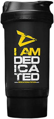 Dedicated Nutrition Shaker 500 Ml černá