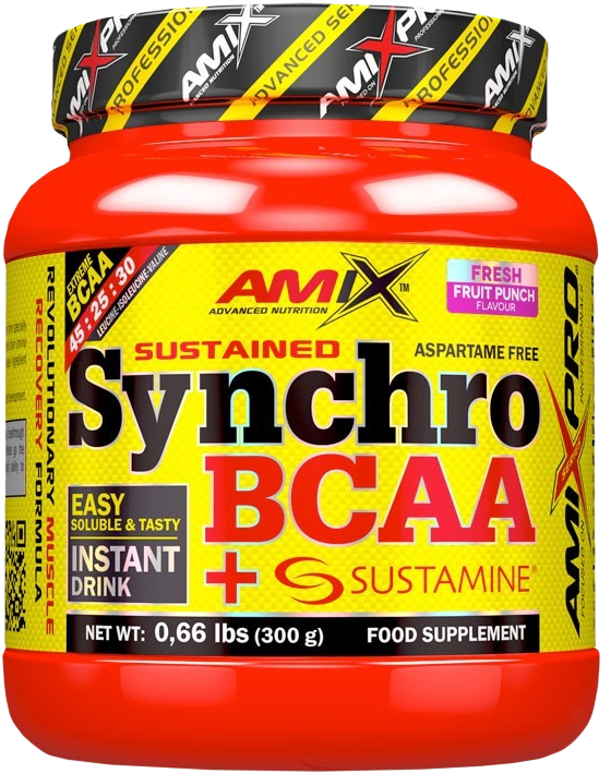 Amix Synchro BCAA + Sustamine® Drink 300 G Fruit Punch