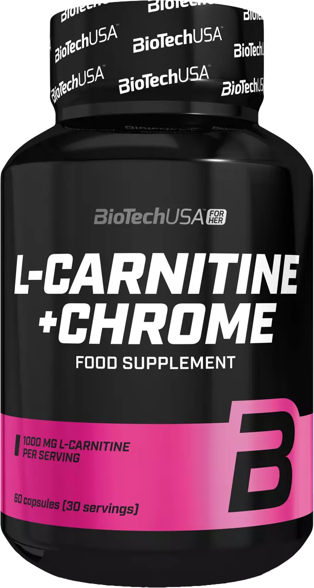 BioTech USA L-Carnitine + Chrome For Her 60 Kapslí