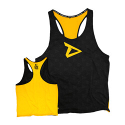 Dedicated Nutrition Yellow Back Stringer LOGO CROSS PATTERN