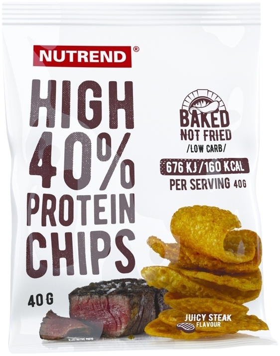 Nutrend High Protein Chips 40 G Sůl