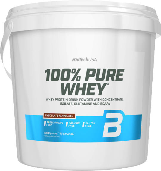 BioTech USA 100% Pure Whey 4000 g čokoláda.