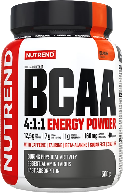 Nutrend BCAA 4:1:1 Energy Powder 500 G Orange