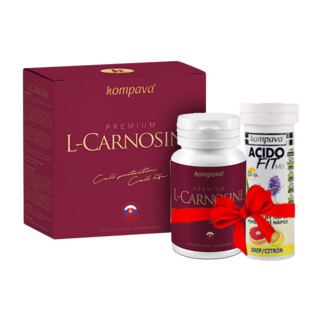 Kompava Premium L-Carnosine + AcidoFit zadarmo 60 kps