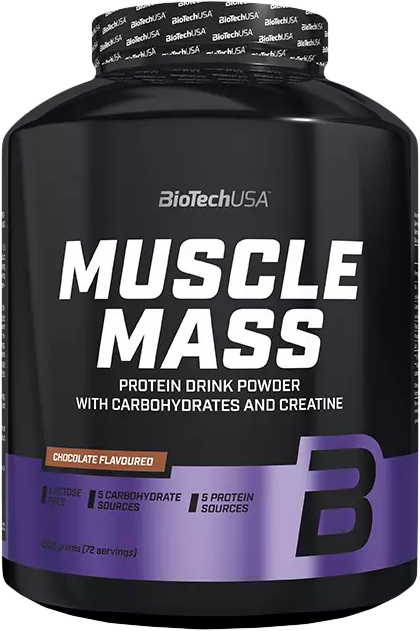 BioTech USA Muscle Mass 4000 G Jahoda