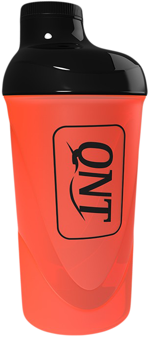 QNT We Build Champions Shaker 600 Ml Transparent Orange