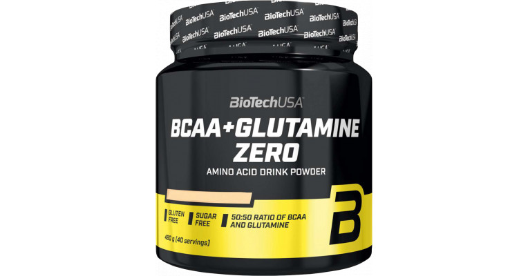 BioTech USA BCAA + Glutamine Zero 480 g | BodyWorld.eu