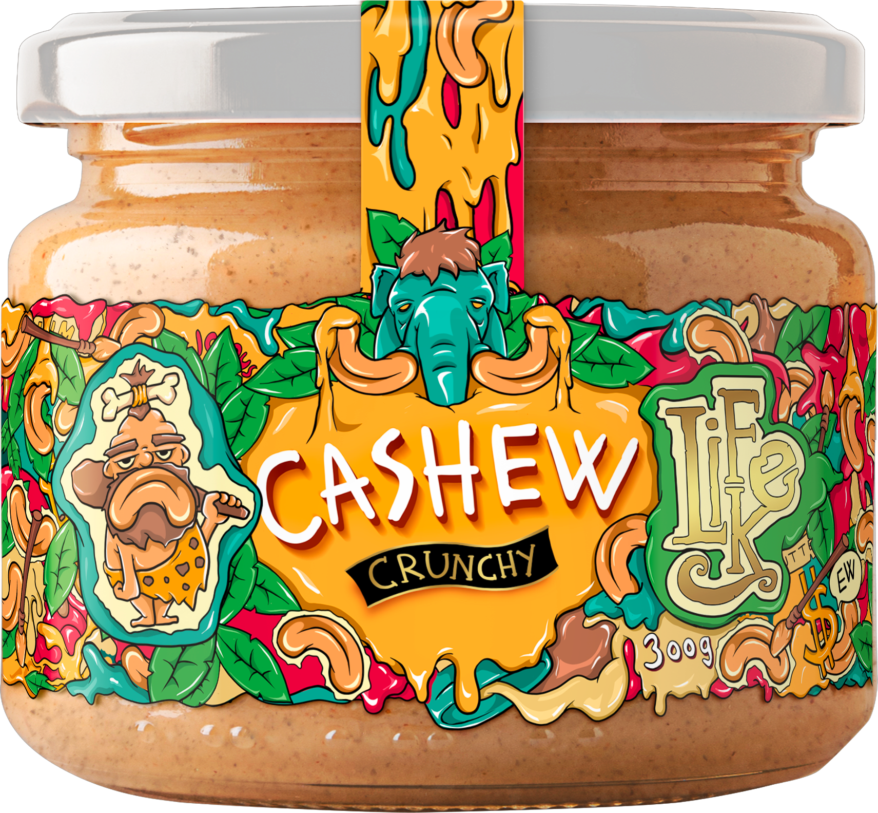 LifeLike Cashew Butter Crunchy 300 G Crunchy