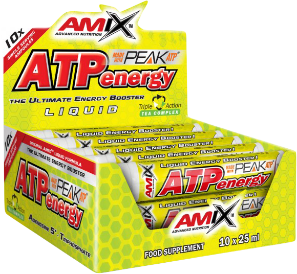 Amix ATP Energy Liquid BOX 10 X 25 Ml Zitrone