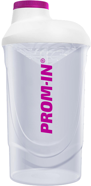 Prom-In Shaker Fitness Is My Life 600 Ml Transparent White