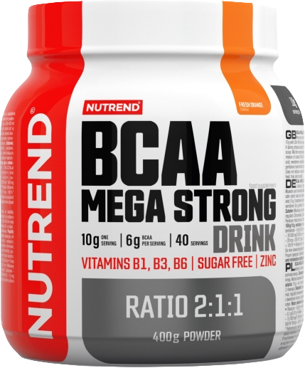 Nutrend BCAA Mega Strong Drink 400 G Narancs