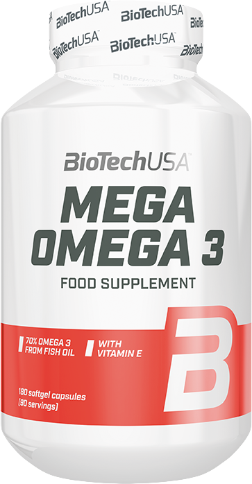 BioTech USA Mega Omega 3 180 Kapszula