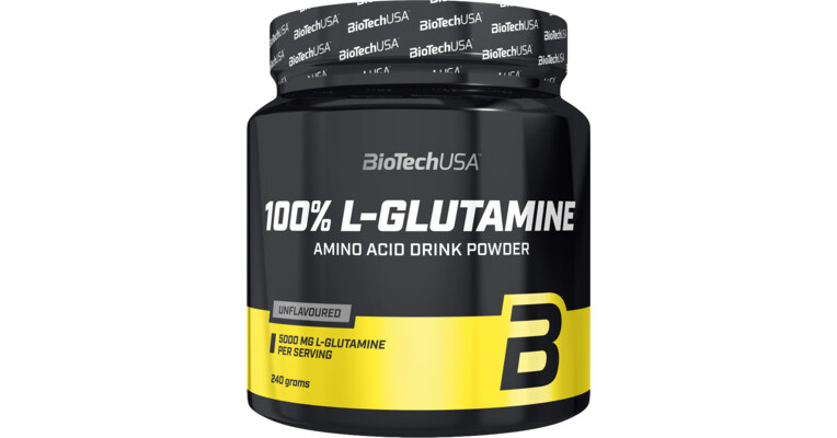 BioTech USA 100% L-Glutamine 240 g - BodyWorld.eu