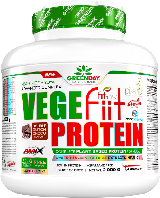 Amix Vegefiit Protein 2000 g Erdnuss-Schokolade-Karamell.