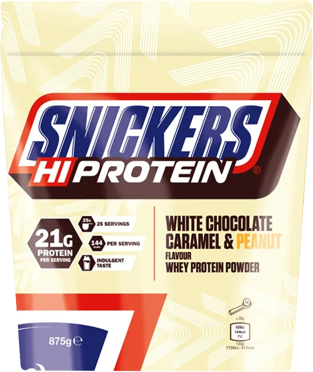 Mars Snickers White HiProtein Powder 875 G White Chocolate-caramel-peanut