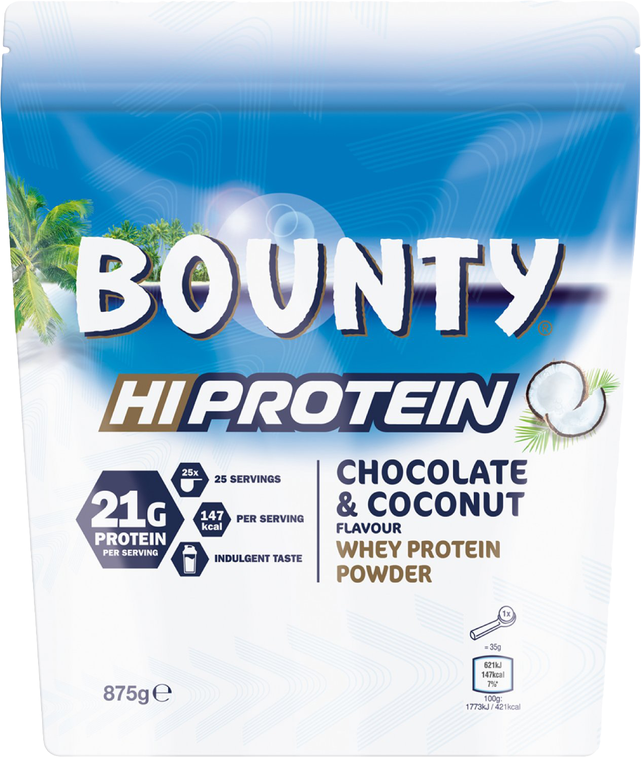 Mars Bounty HiProtein Powder 875 G Bounty (Schokolade-Kokosnuss)