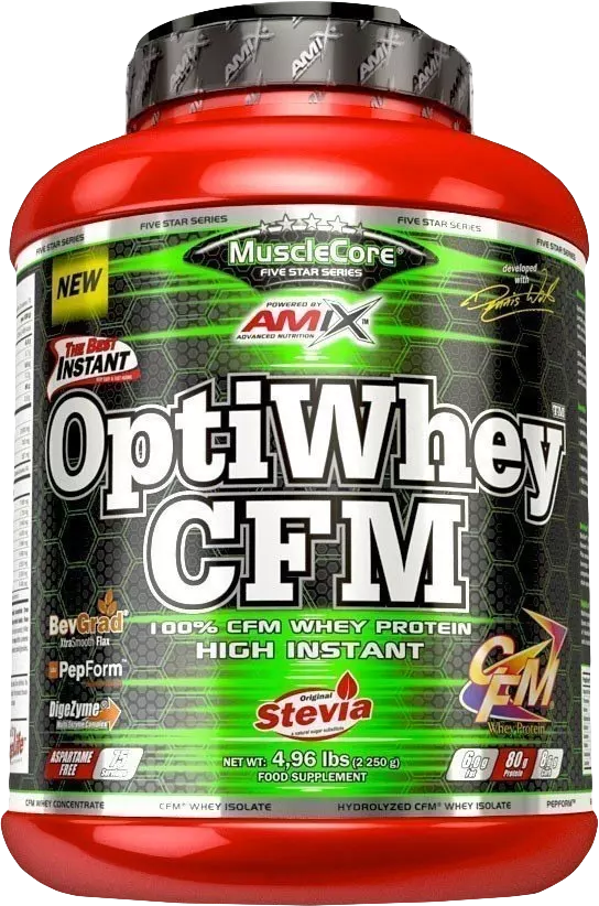 Amix OptiWhey CFM 2250 g dvojitá čokoláda.