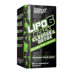 Nutrex Lipo 6 Black Cleanse & Detox 60 kapselia