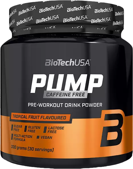 BioTech USA Pump Caffeine Free 330 G Zitroneneistee