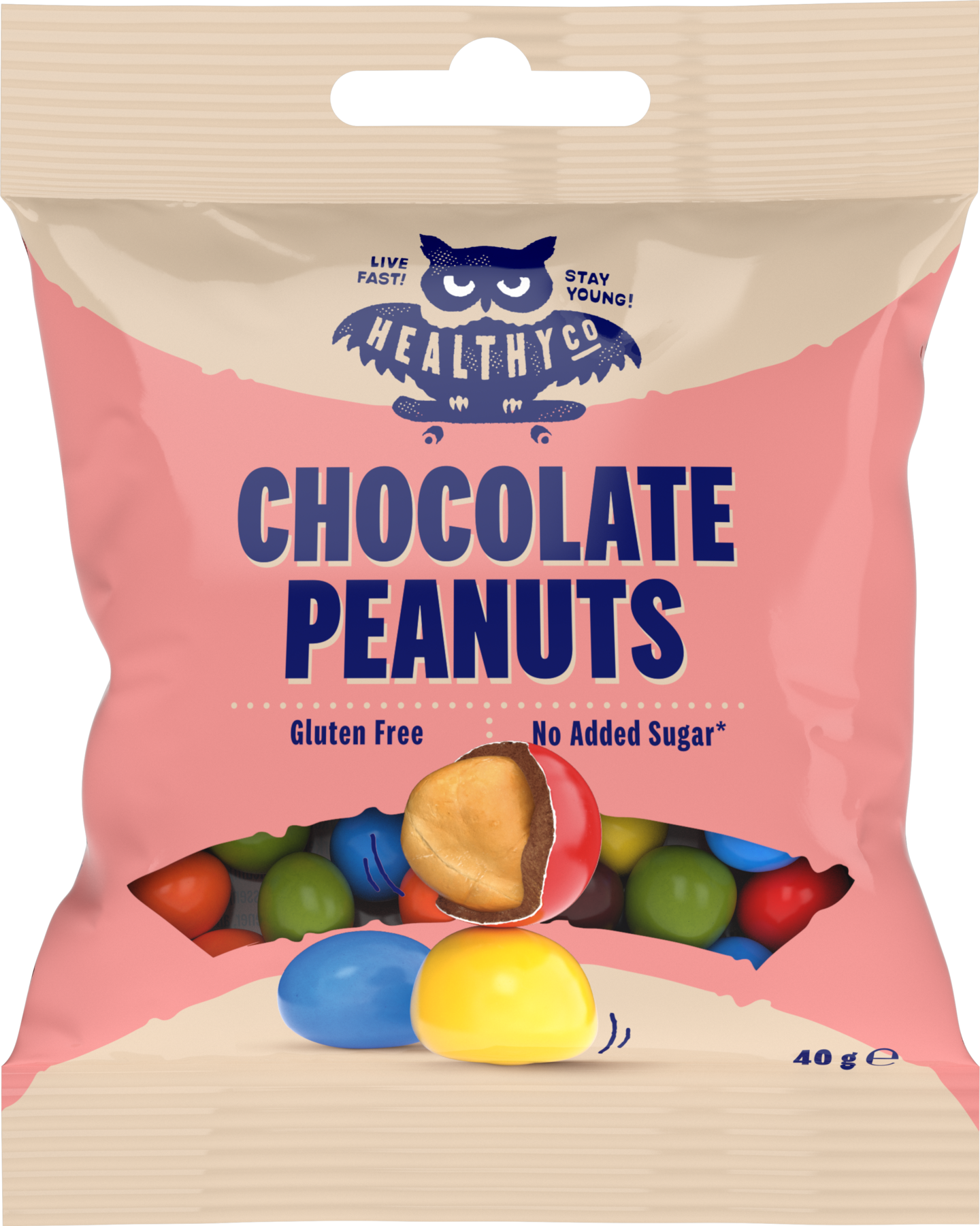 HealthyCo Chocolate Peanuts 40 G Erdnüsse In Schokolade