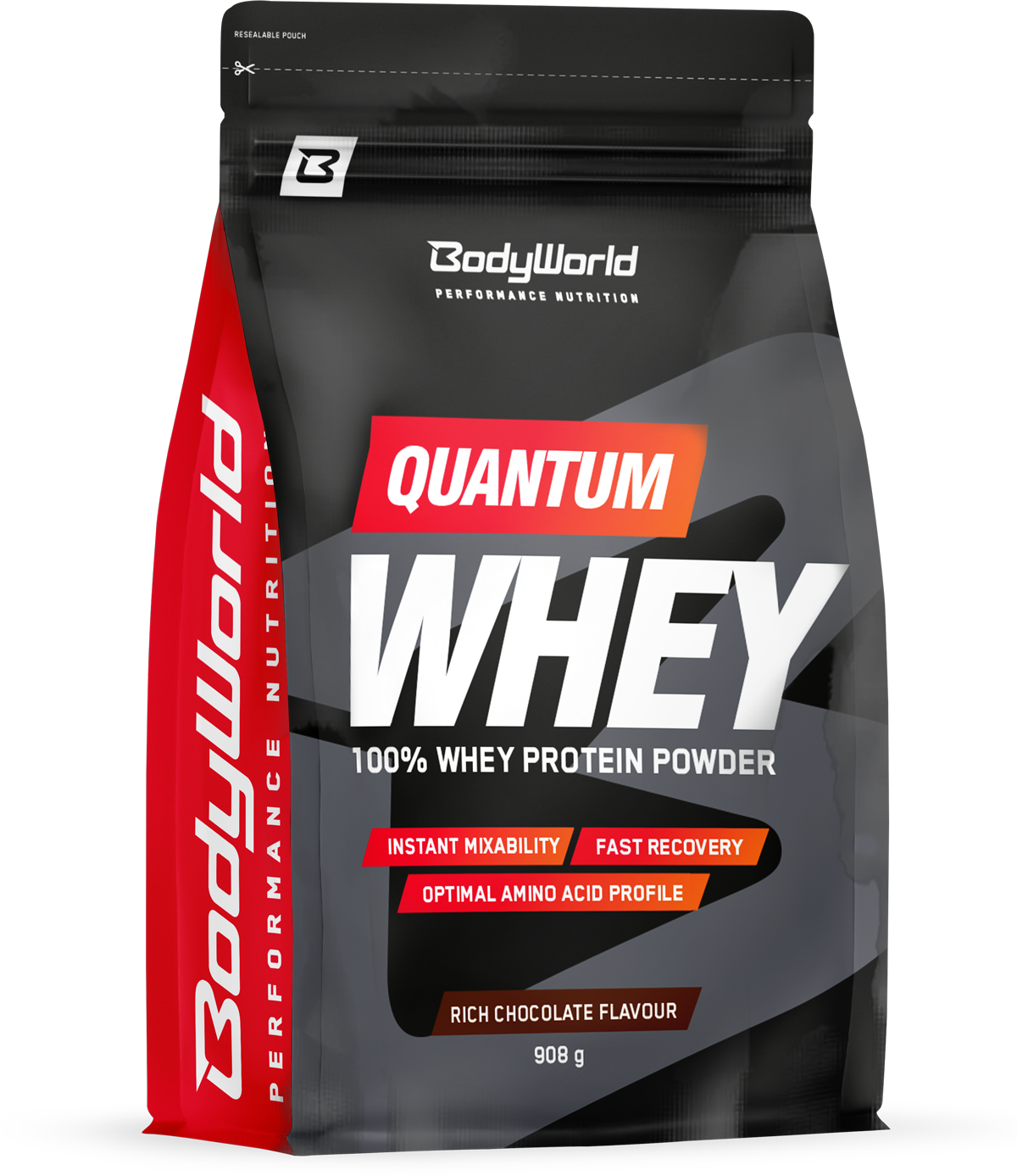 BodyWorld Quantum Whey 908 G Reiche Schokolade