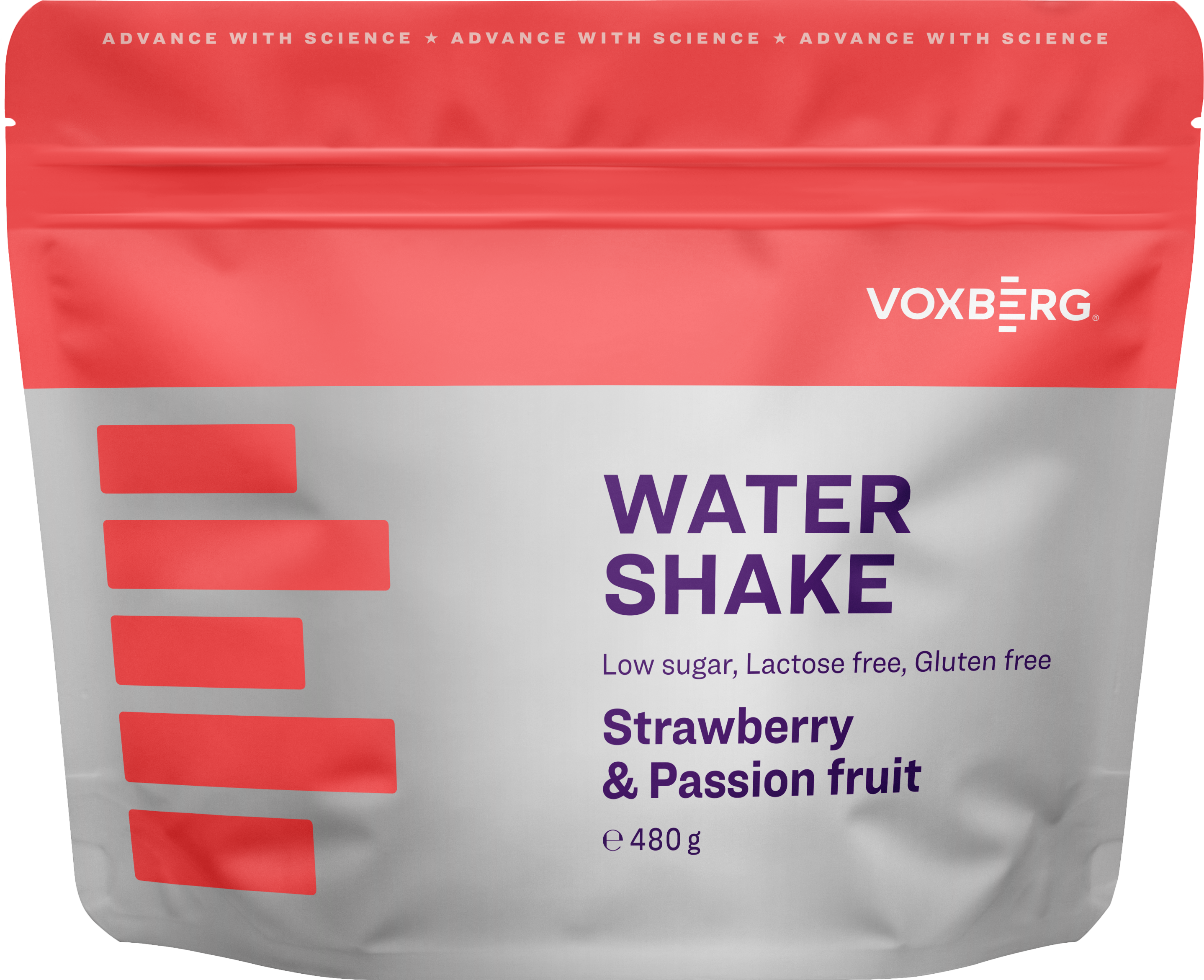 Voxberg Water Shake (Clear Isolate) 480 G Strawberry-passion Fruit