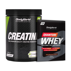 BodyWorld Creatine (Creapure®) 500 g + Quantum Whey 30 g ZADARMO
