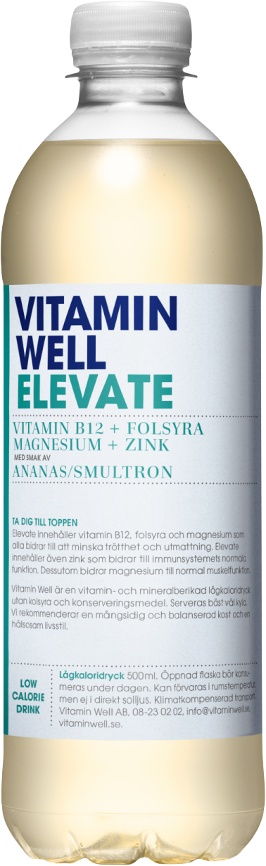 Vitamin Well Elevate 500 Ml Ananas-Wilderdbeere