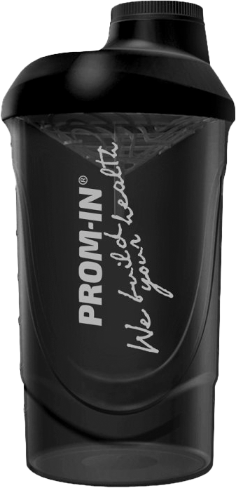 Prom-In Shaker We Build Your Health 600 Ml Transparentes Schwarz