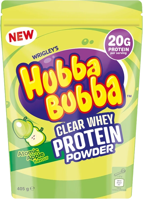 Mars Hubba Bubba Clear Whey Protein Powder 405 G Modrá Malina