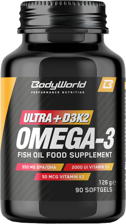 BodyWorld Ultra+D3K2 Omega-3 90 Capsules