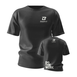 BodyWorld Men's T-shirt Do The Work Črna