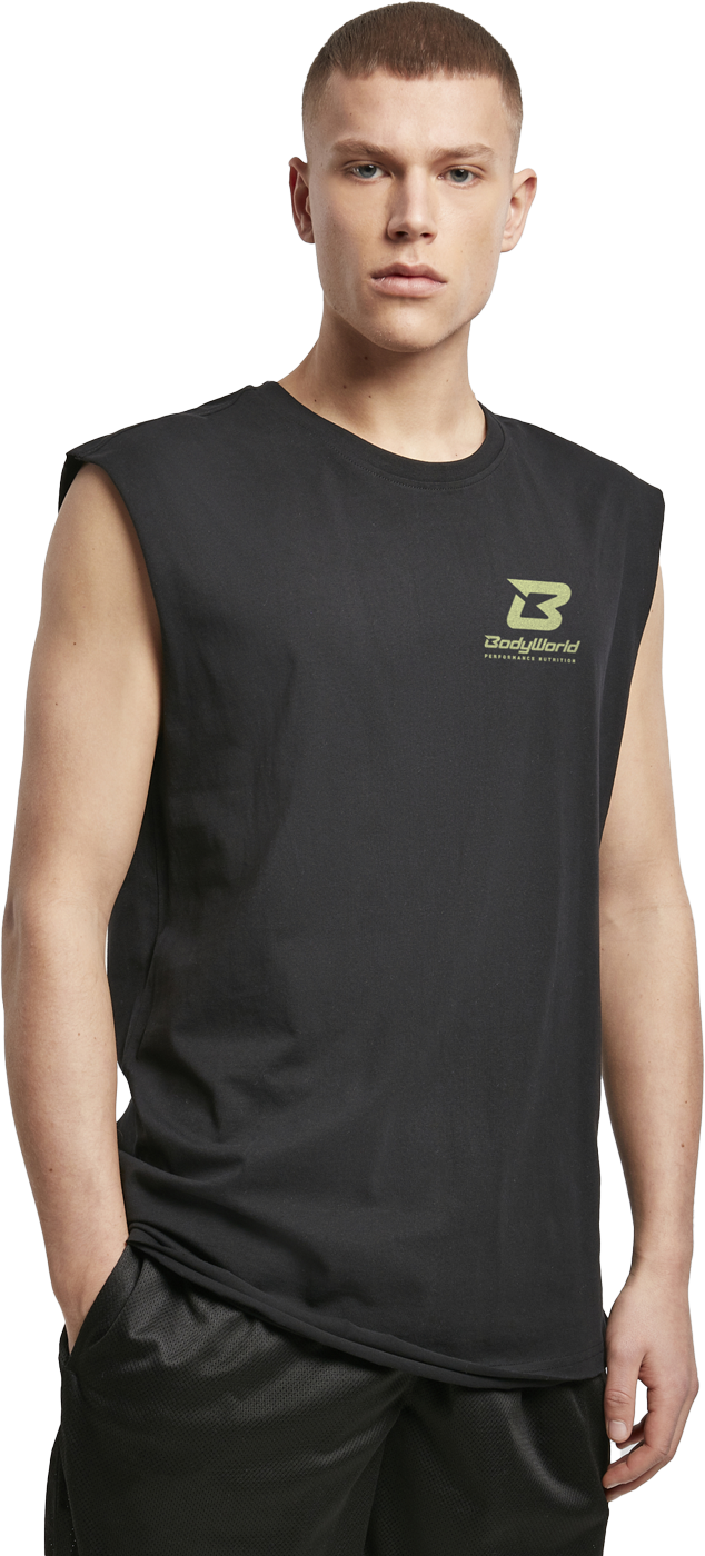 BodyWorld Men's Sleeveless T-shirt Do The Work Schwarz XL